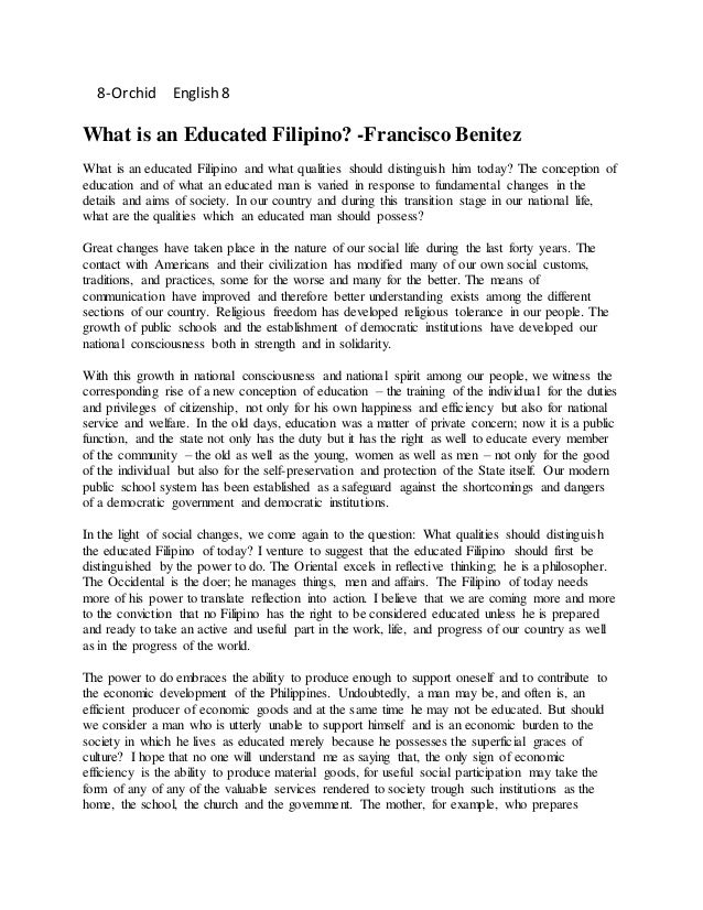 education essay an educated person summary
